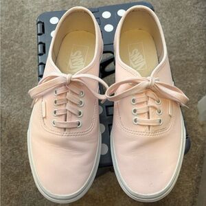 Vans Pink Canvas Low-Top Sneakers
